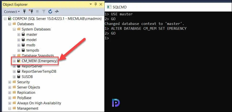 Fix ConfigMgr Database Suspect Mode Issue | Repair Database 10 Fix ConfigMgr Database Suspect Mode Issue