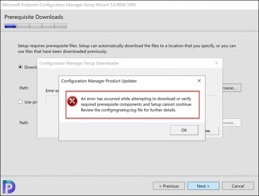 Fix SCCM Prerequisites Download Error 0x80072EE2 1 SCCM Prerequisites Download Error 0x80072EE2