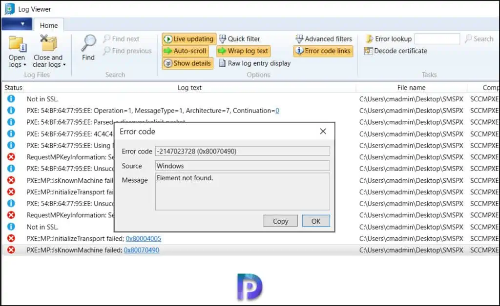 Fix ConfigMgr PXE Error 0x80070490 0x80004005 1 SCCM PXE Error 0x80070490