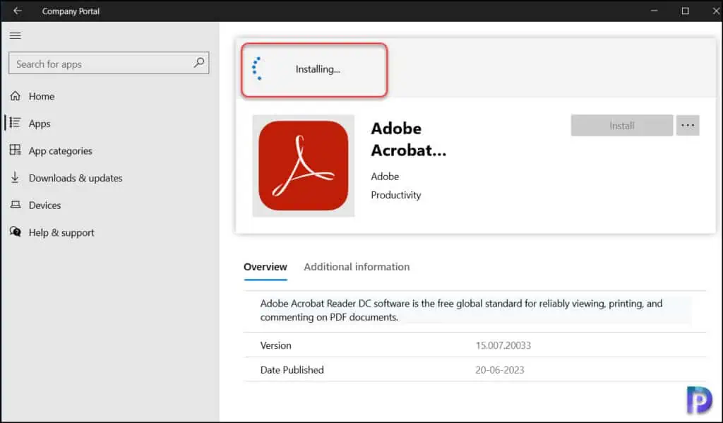 Fix Intune Win32 App Deployment Error 0x87D1041C 1 Installing Application from Intune Company Portal