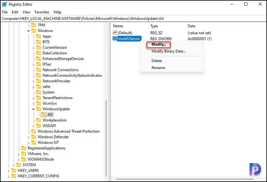 Easy Fix RSAT Installation Error 0x80244017 3 Modify UseWUServer value