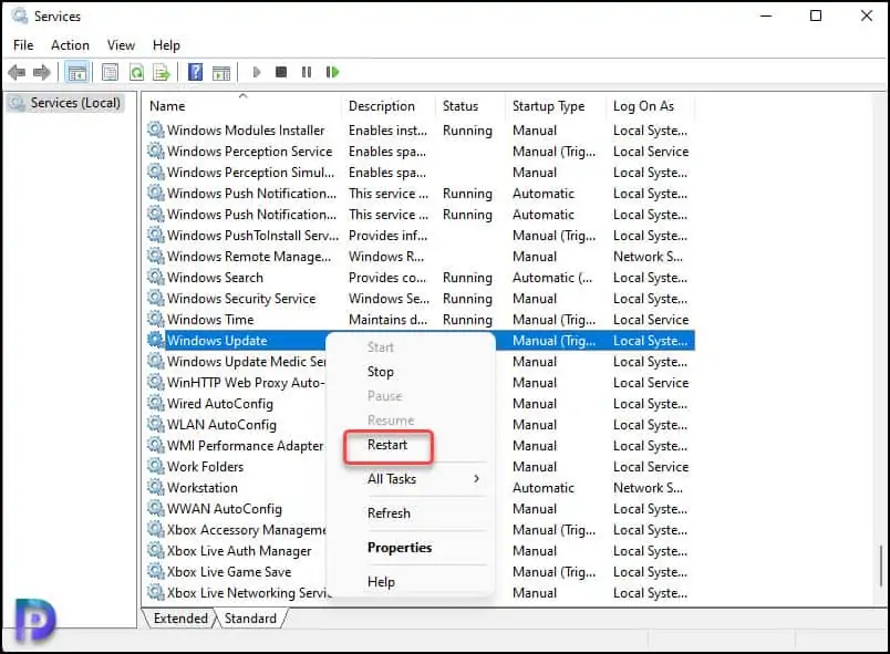 Easy Fix RSAT Installation Error 0x80244017 6 Restart Windows Update Service