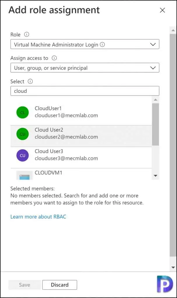 Fix Unable to RDP Azure VM using AAD Credentials 2 Configure RBAC Role Assignment for Azure AD login