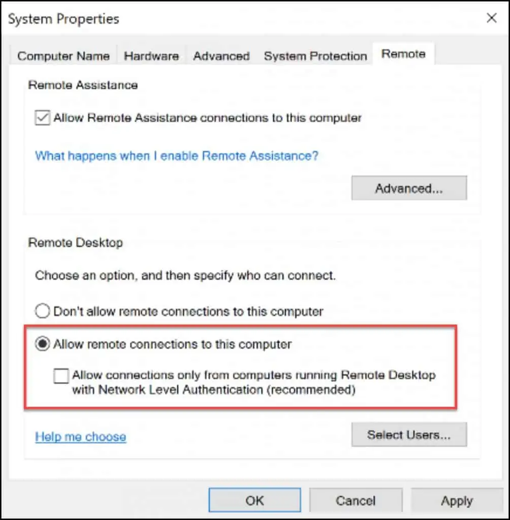 Fix Unable to RDP Azure VM using AAD Credentials 7 Unable to RDP VM using Azure AD Credentials - Disable Network Level Authentication