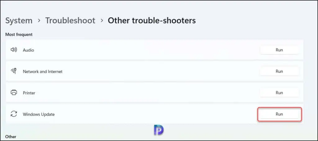 Fix Windows Update Error 0x00000000 in Windows 11/10 2 Run Windows Update Troubleshooter
