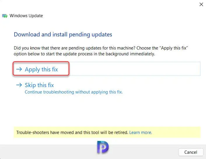 Fix Windows Update Error 0x00000000 in Windows 11/10 3 Run Windows Update Troubleshooter