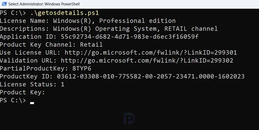 Get OS License Details using PowerShell