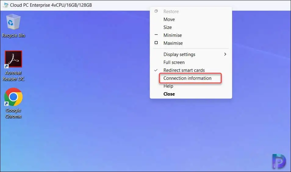 2 Ways to Get Windows 365 Cloud PC Connection Details 4 Get Windows 365 Cloud PC Connection Details using W365 App