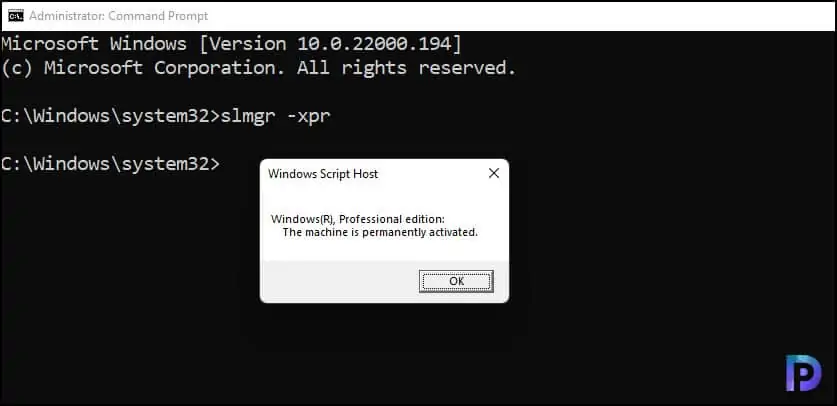 How to Activate Windows 11 using Multiple Methods 16 Check Windows 11 Activation Status using Command Line