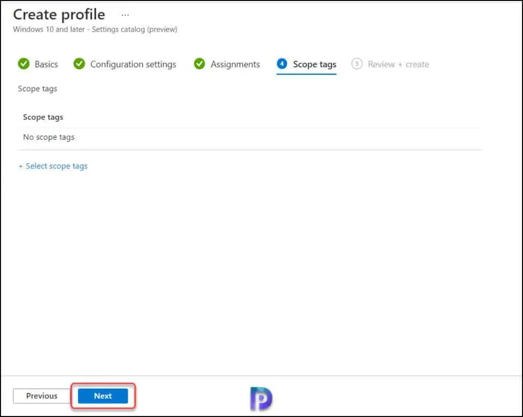 How to Block Edge Extensions using Intune 8 Define Scope Tags