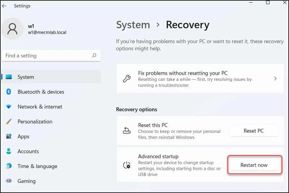 How To Boot Windows 11 into Safe Mode 3 Select Windows 11 Advanced Startup