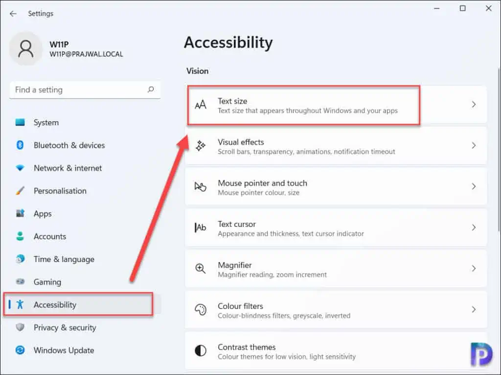 How to Change the Font Size on Windows 11 2 How to Change the Font Size on Windows 11