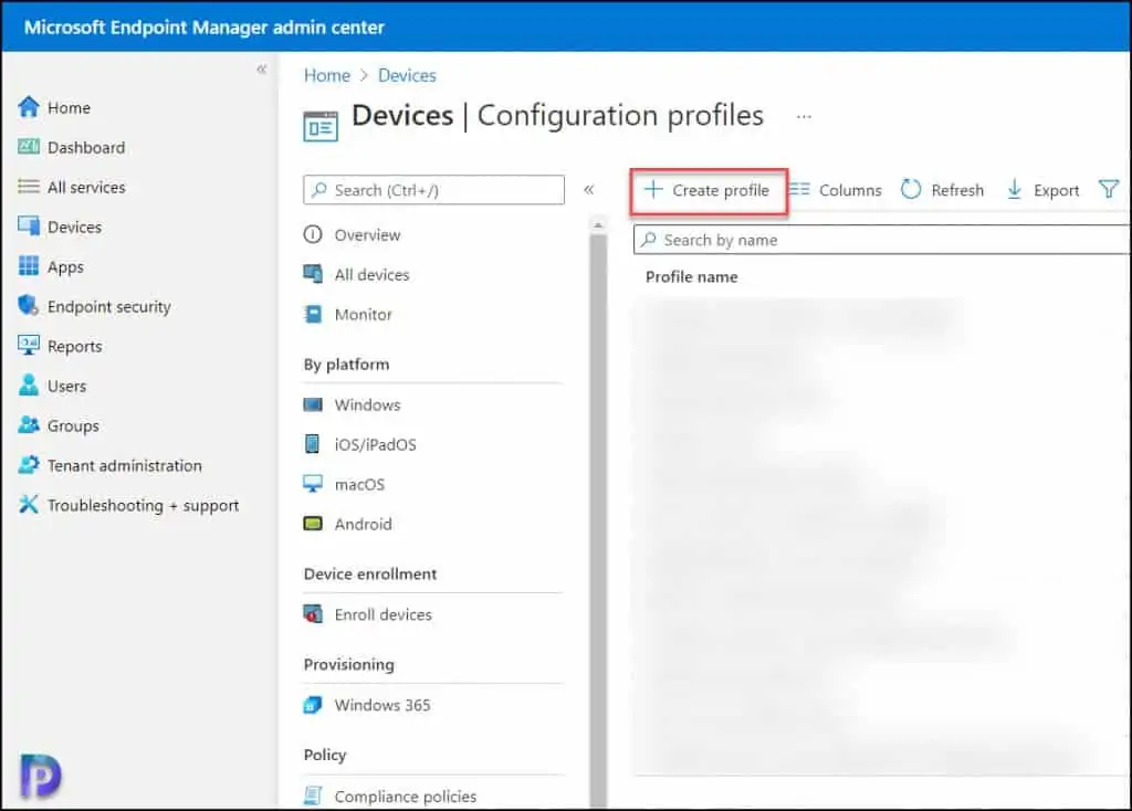 How to Configure Power Options using Intune 1 Configure Power Options using Intune - Create New Profile
