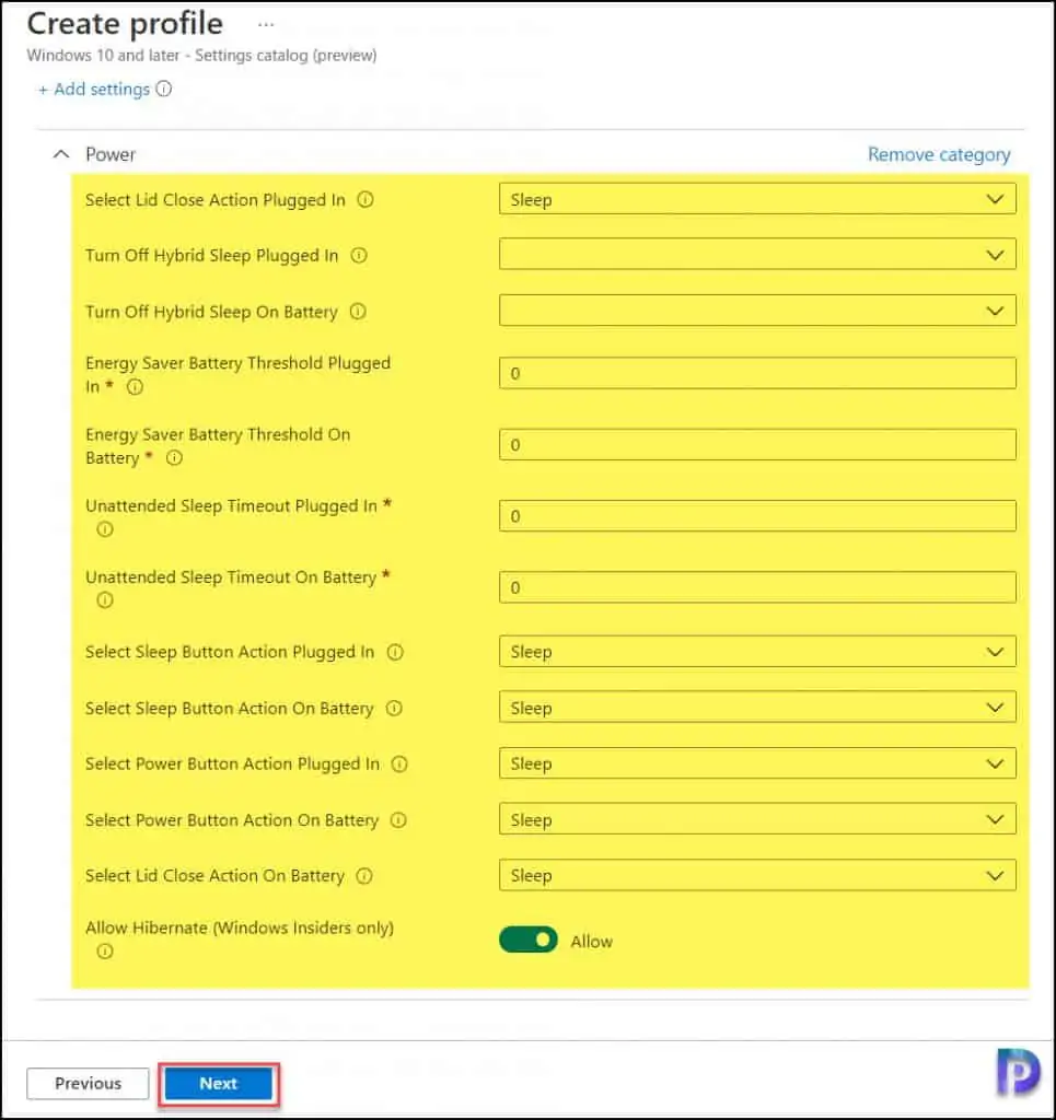 How to Configure Power Options using Intune 6 Configure Power Options using Intune