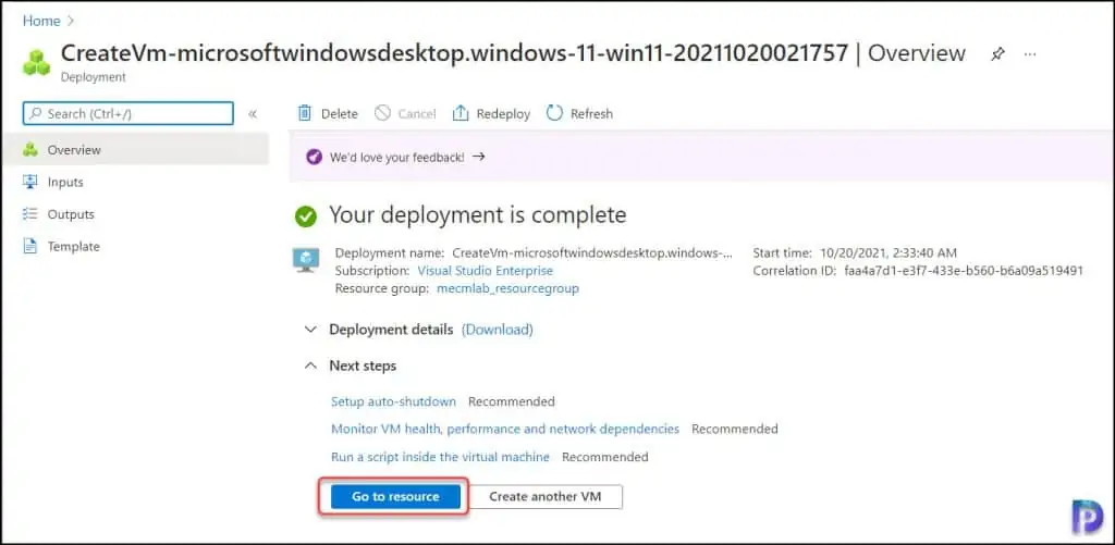 Learn how to Create a Windows 11 VM in Azure 9 Windows 11 VM created in Azure