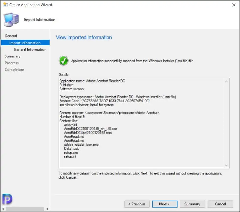Customize and Deploy Adobe Acrobat Reader using SCCM 14 Create Adobe Acrobat Reader DC Application in SCCM