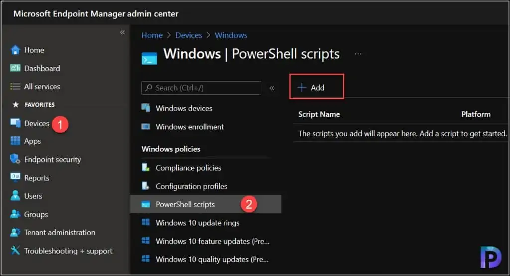 How to Deploy PowerShell Script using Intune (MEM) 2 Deploy PowerShell Script using Intune