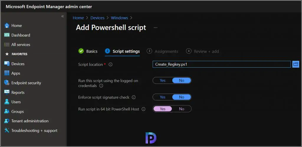 How to Deploy PowerShell Script using Intune (MEM) 4 Deploy PowerShell Script Using Intune