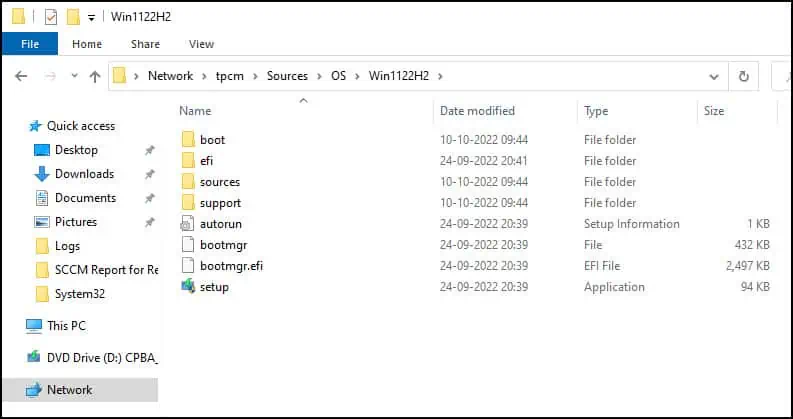 How to Deploy Windows 11 22H2 using SCCM Task Sequence 1 Windows 11 22H2 Setup Files
