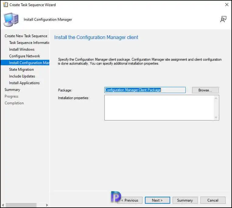 How to Deploy Windows 11 22H2 using SCCM Task Sequence 12 Specify Configuration Manager Client Install Properties