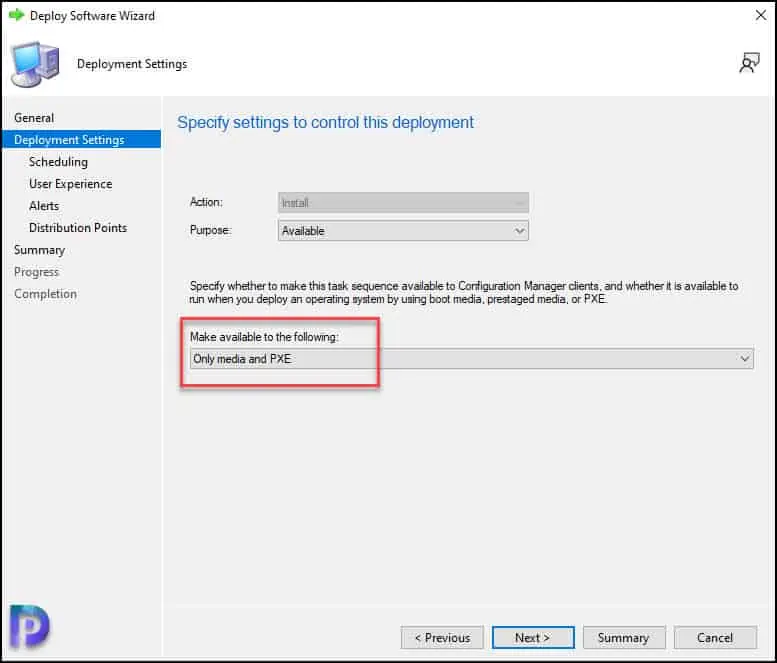 How to Deploy Windows 11 22H2 using SCCM Task Sequence 19 Specify Deployment Settings for Windows 11 22H2 Task Sequence
