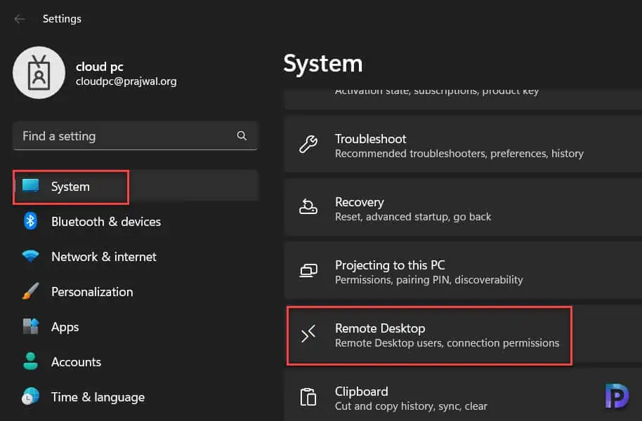 How to Turn off or disable Remote Desktop on Windows 11 1 Disable Remote Desktop on Windows 11 using Settings