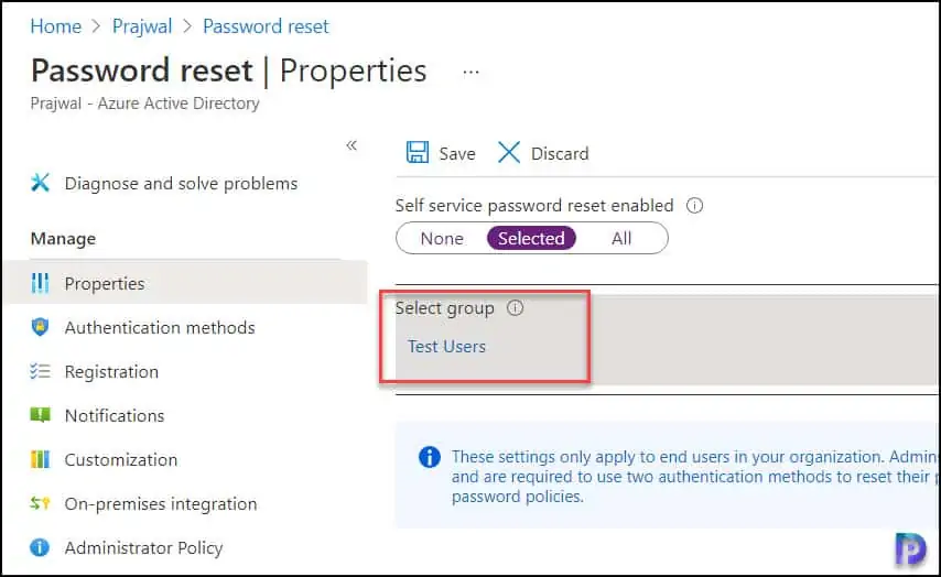 How To Enable Azure AD Self-Service Password Reset (SSPR) 3 Enable Azure AD Self-Service Password Reset