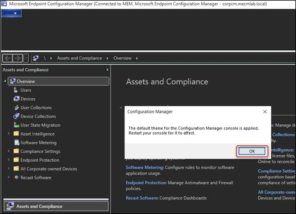 Turn on or Enable Dark Theme for SCCM Console | ConfigMgr 6 Enable Dark Theme for SCCM Console