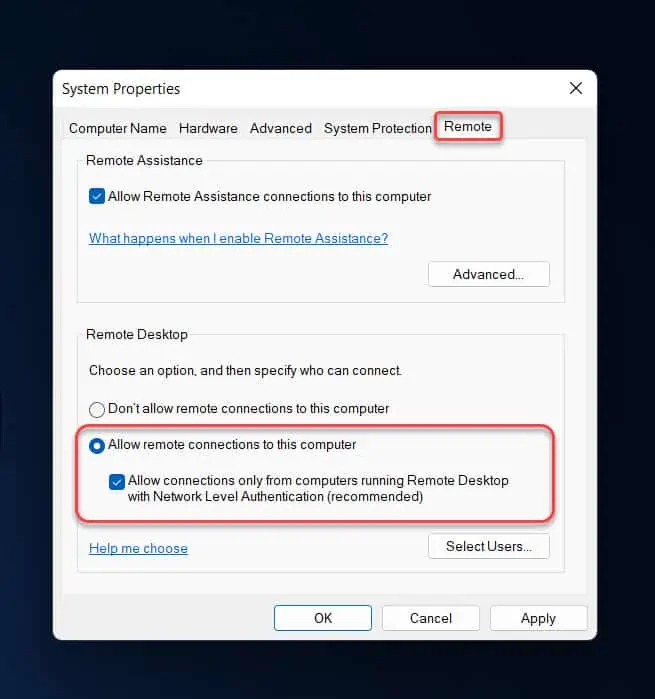 4 Proven Ways to Enable Remote Desktop on Windows 11 5 Enable Remote Desktop on Windows 11 from System Properties