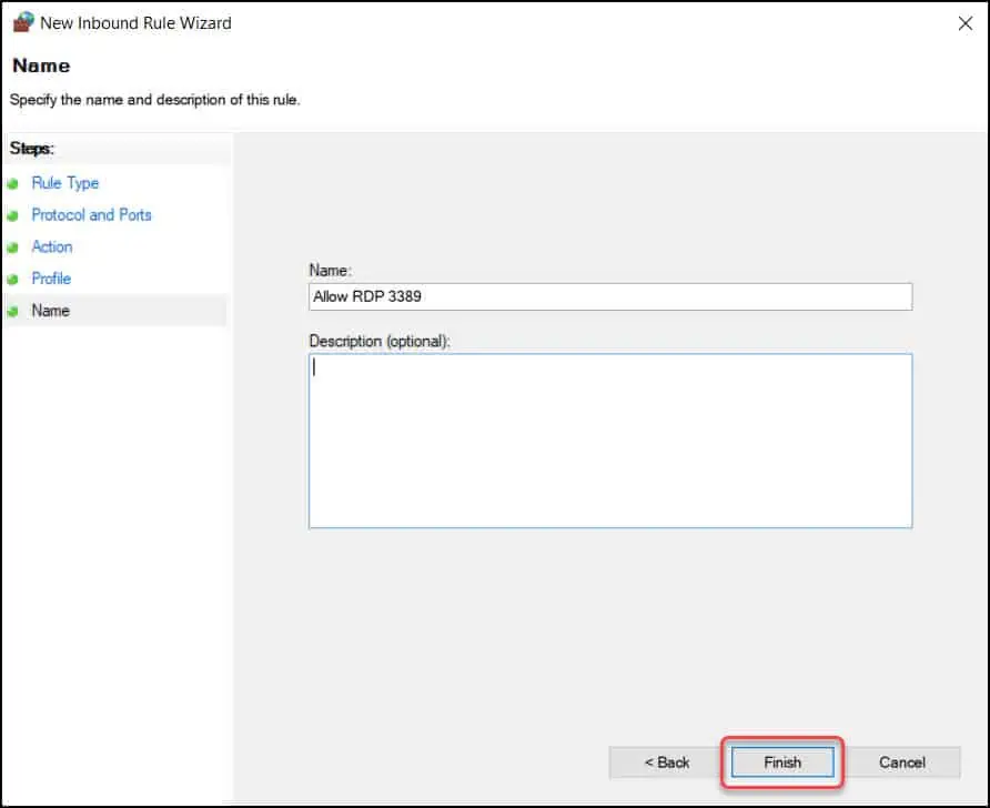 How To Enable Remote Desktop Using Group Policy (GPO) 10 Allow Port 3389 through Windows Firewall