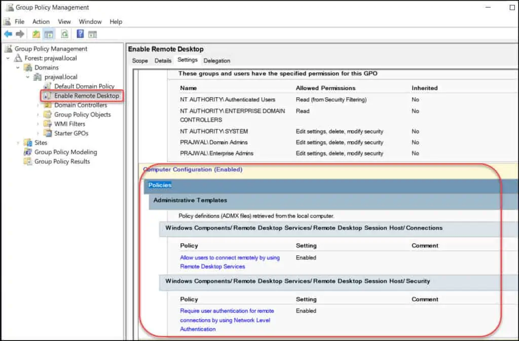 How To Enable Remote Desktop Using Group Policy (GPO) 5 Enable Remote Desktop Using Group Policy