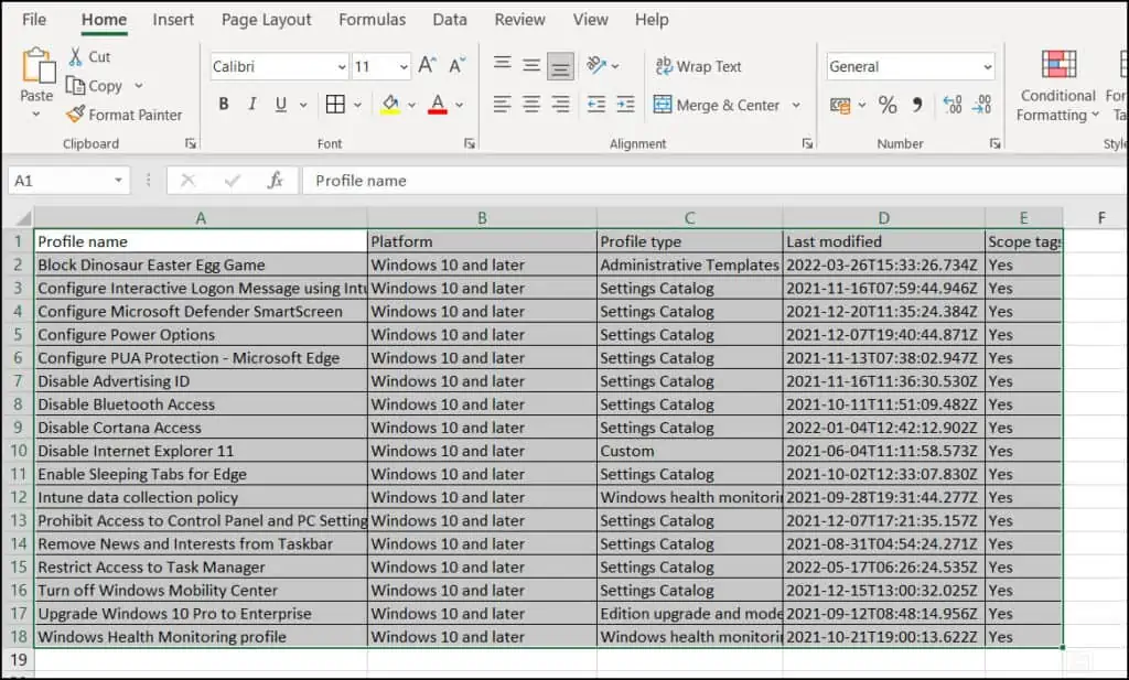 3 Ways to Export Intune Device Configuration Profiles 3 Export Intune Device Configuration Profiles
