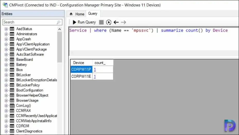 Find Antimalware Software Status using CMPivot Query in SCCM 5 Check the Antimalware Software Service Status using CMPivot Query