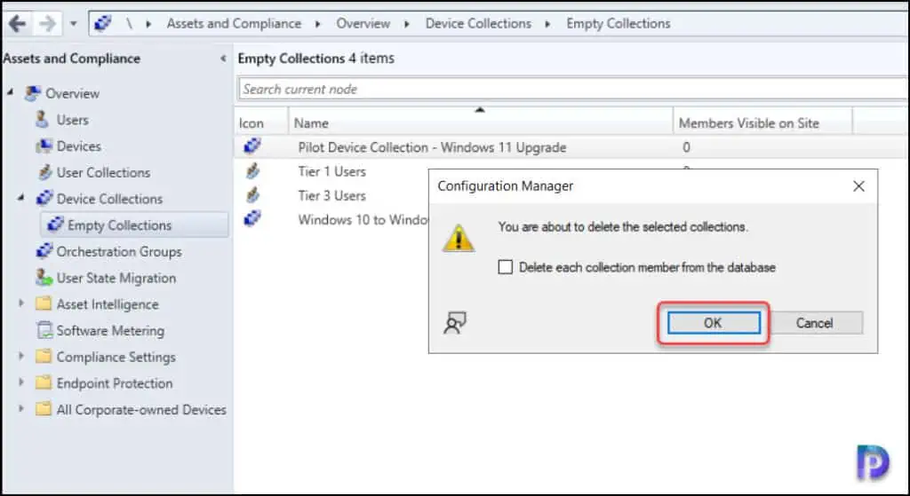 How to Find Empty Collections in SCCM (ConfigMgr) 6 Delete Empty Collection in SCCM