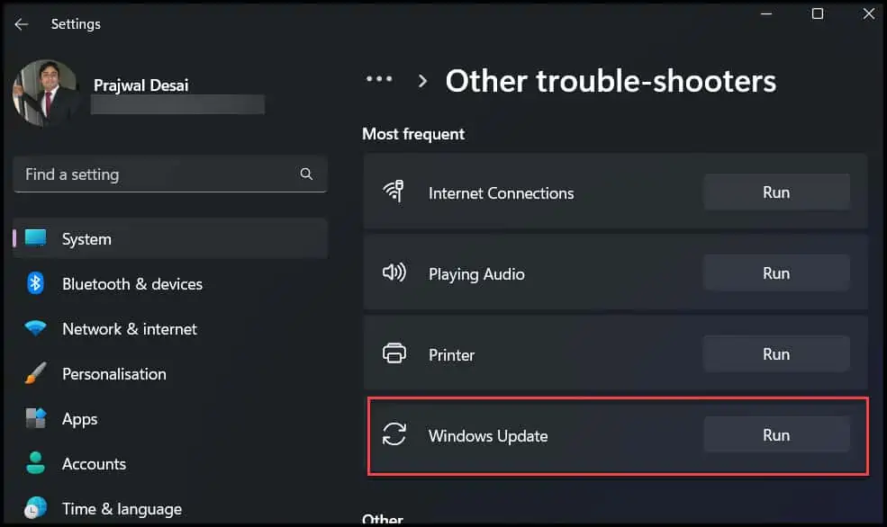 How to Fix Windows Update Download Error 0x8024a206 3 Run Windows Update Troubleshooter | Fix Windows Update Download Error 0x8024a206