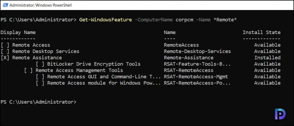 How to Get Windows Features using PowerShell on Server 5 Find Installed Features on Remote Windows Server