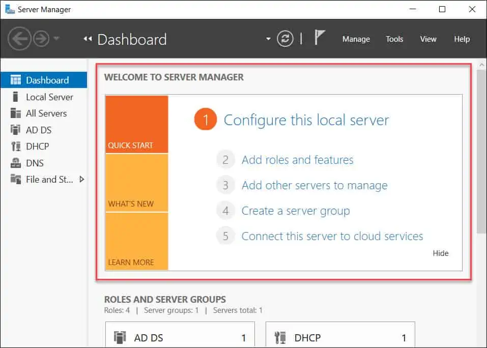 How to Hide or Unhide Welcome Tile in Server Manager 5 Unhide Welcome Tile in Server Manager