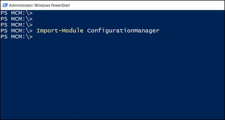 How to Launch PowerShell from the ConfigMgr Console 4 Import the Configuration Manager PowerShell module