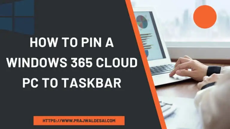 How to Pin a Windows 365 Cloud PC to Taskbar 1 How to Pin a Windows 365 Cloud PC to Taskbar