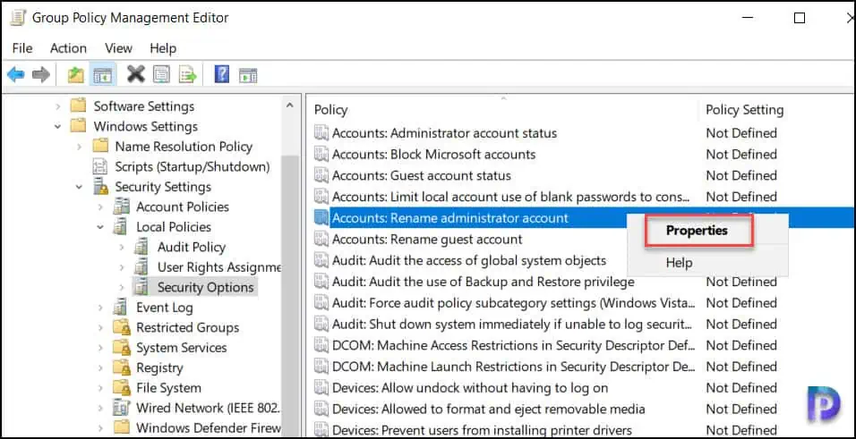 How to Rename Administrator Account using GPO (Group Policy) 3 Rename Administrator Account using GPO