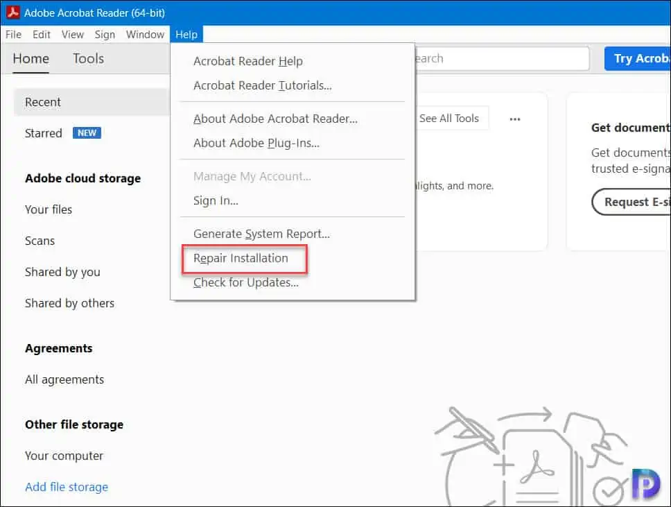 How to Repair and Update Adobe Acrobat Installation 1 Repair and Update Adobe Acrobat Installation