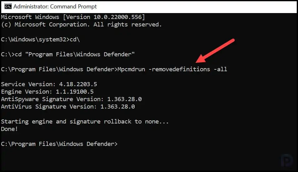 How To Reset Microsoft Antivirus Update Engine Definitions 1 How To Reset Microsoft Antivirus Update Engine