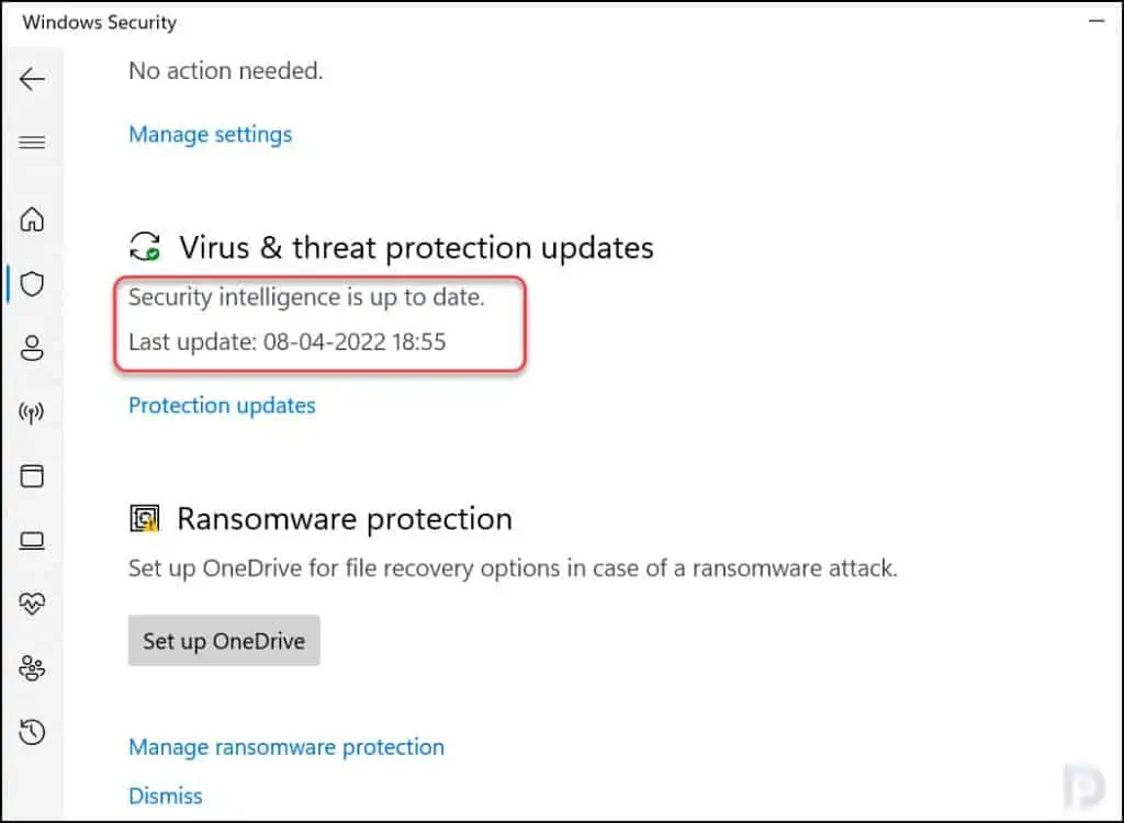 How To Reset Microsoft Antivirus Update Engine Definitions 6 Microsoft Antivirus Update Engine Updated