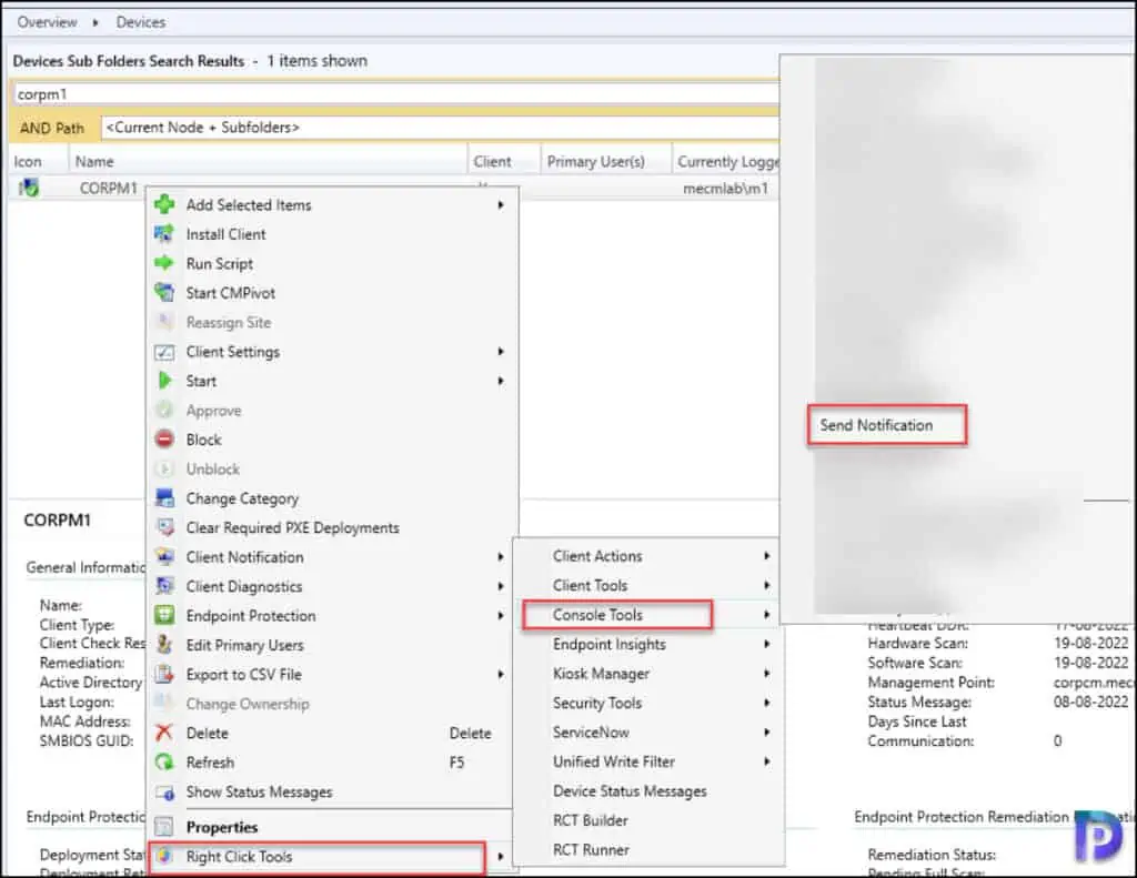 How to Send Notifications from ConfigMgr Console using RCT 1 Send Notifications from ConfigMgr Console using RCT