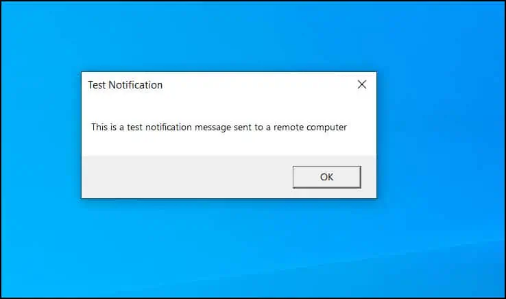 How to Send Notifications from ConfigMgr Console using RCT 6 Send Notification | Windows Popup Message