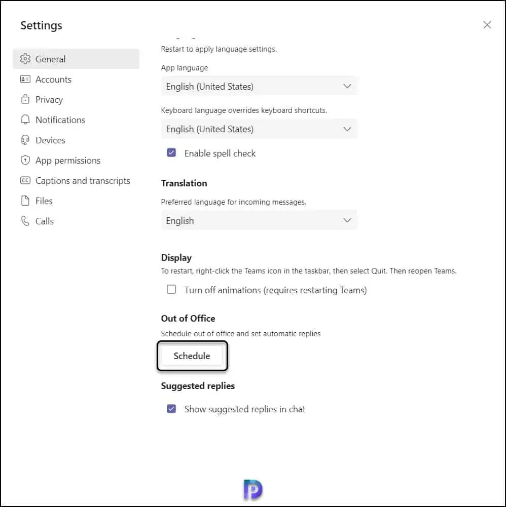 Schedule Out Of Office Status Microsoft Teams