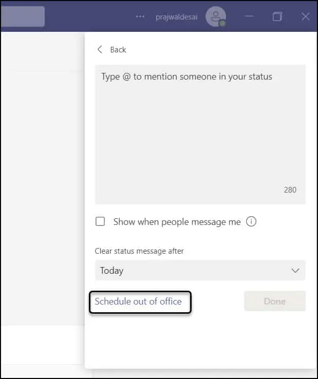2 Easy Methods to Schedule Out Of Office In Microsoft Teams 7 Schedule Out of Office in Microsoft Teams from Profile Picture