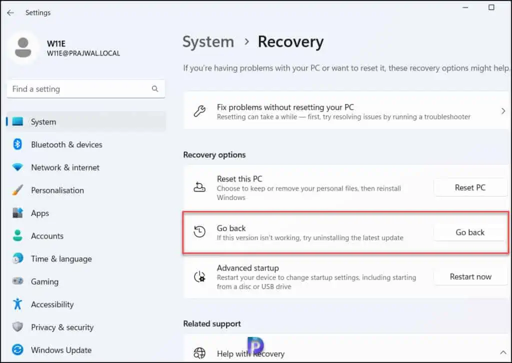 How to Uninstall Windows 11 22H2 Update Rollback Build 4 Select Go Back to Earlier Build