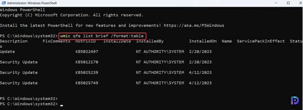 How to Uninstall Windows Updates using PowerShell 1 List all Windows Updates installed on Computer using PowerShell