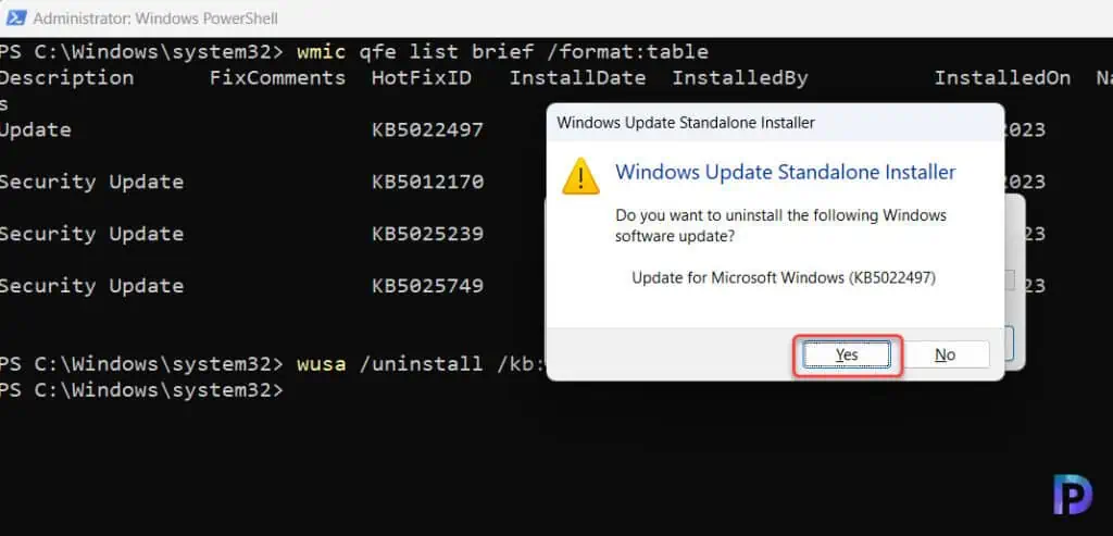 How to Uninstall Windows Updates using PowerShell 3 Uninstall Windows Updates using PowerShell